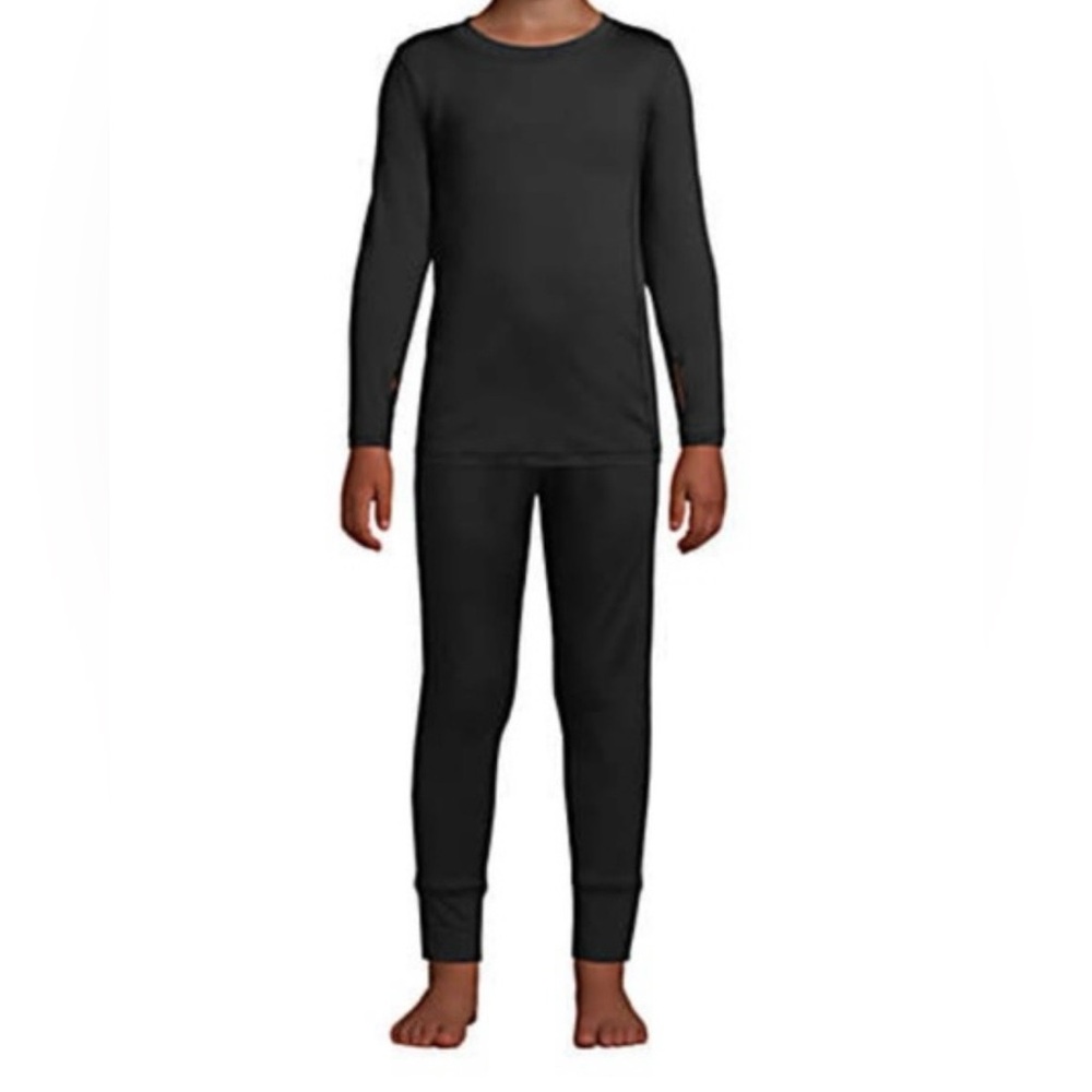 NEW Lands' End Thermal Long Underwear Thermaskin, Size: 8, Color: Deep Forest